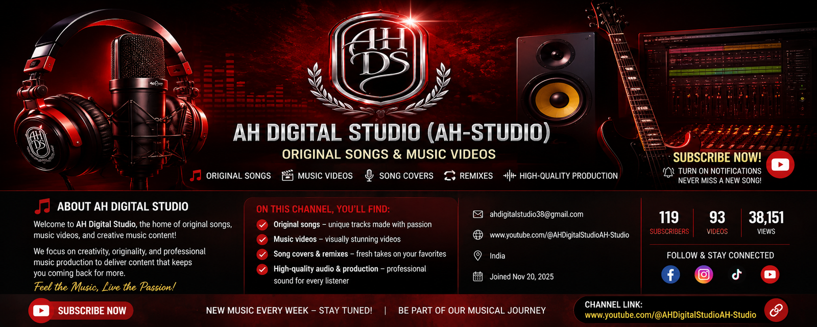 AH Digital Studio (AH-Studio) – Original Songs & Music Videos