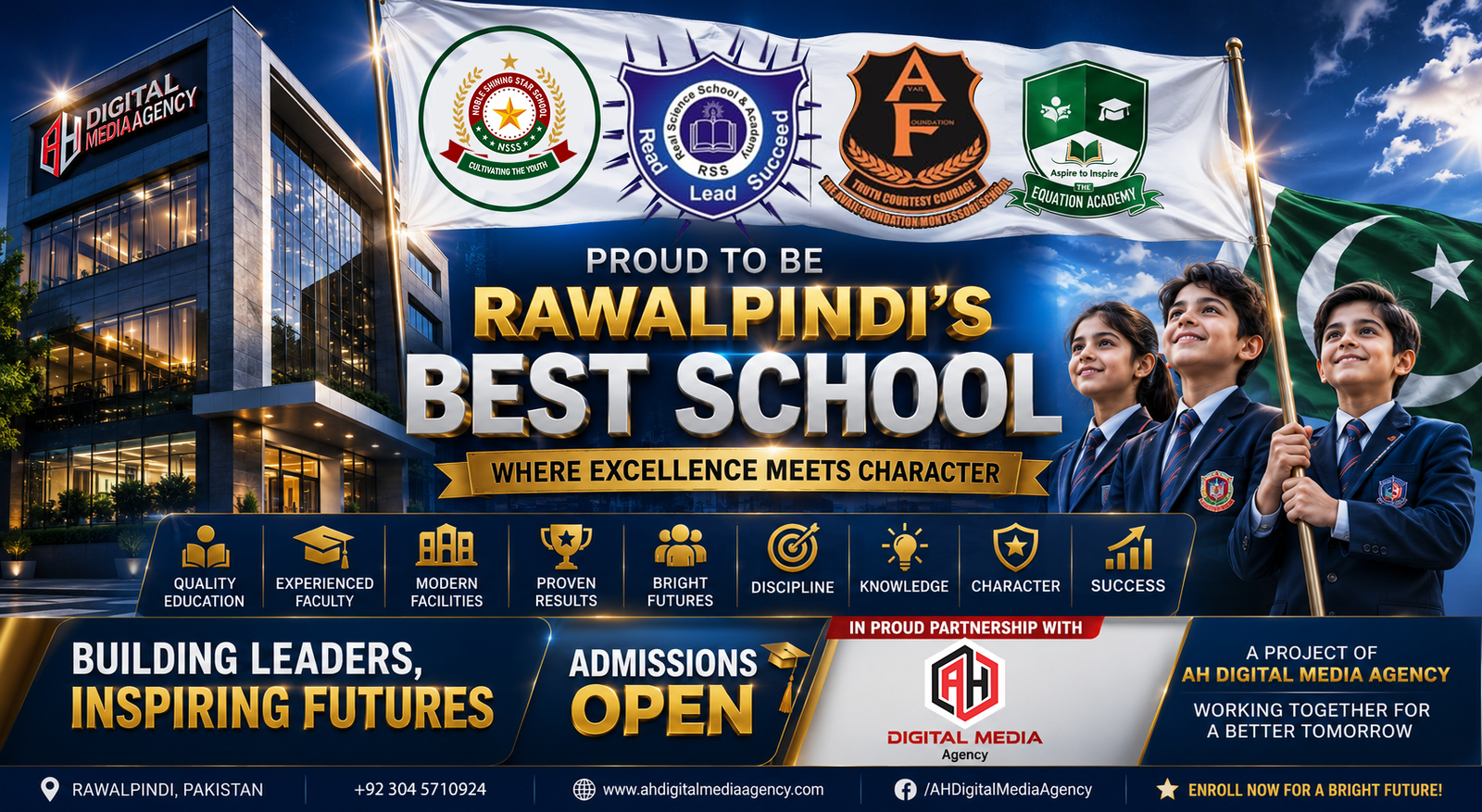 Best Schools in Rawalpindi | Educational Excellence & Digital Partnership by AH Digital Media Agency
